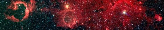 galactic plane mosaic from glimpse/spitzer telescope data